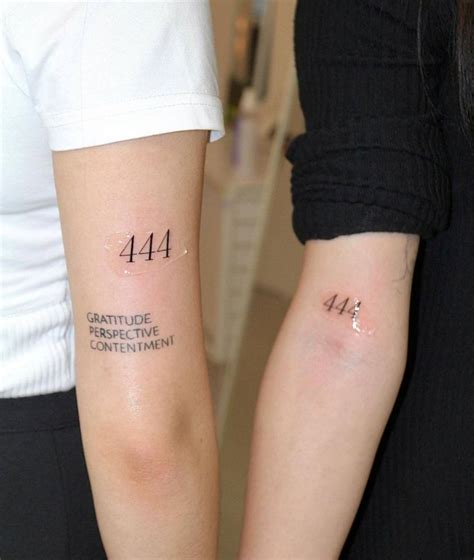 444 friend tattoo meaning|Angel Number 444 Tattoo Meaning – Inspiration and。